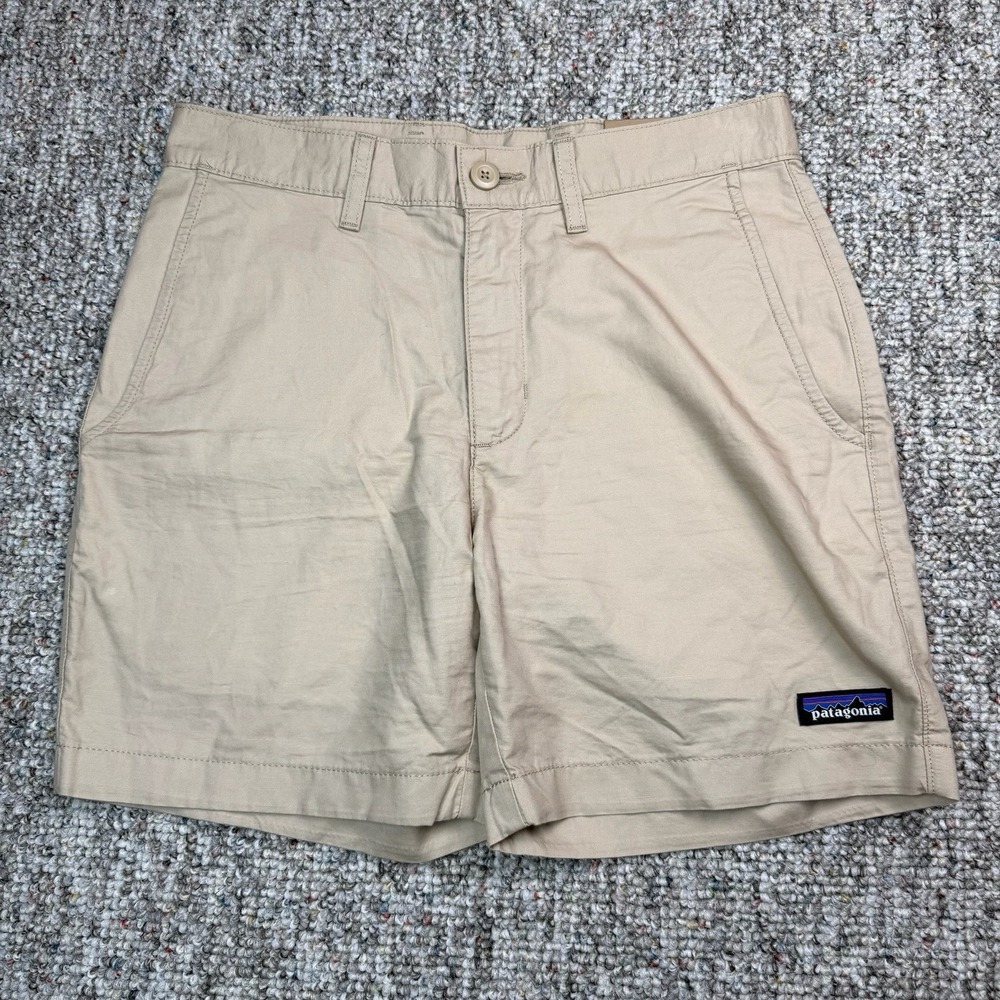 Patagonia Shorts Mens 28 Lightweight All Wear Hemp Hiking Outdoors Beige NWT